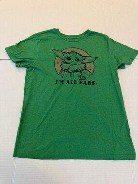 Star Wars Green Baby Yoda 'I'm All Ears' Graphic Tee